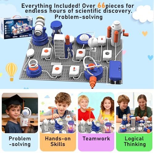 ElapseGlow AI Science Kit for Kids 6-12 Years | STEM Robotics & Electronic Circuit Building Kit with 66 Pcs & 500+ Experiments | Voice Controlled Educational Engineering Toys for Boys & Girls - Image 7