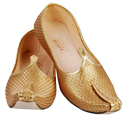 JOPELLE® Genric Style Gold Wedding & Sherwani Jutti, Wedding and Sherwani Shoe, Mojari Jutti for Men,Nagara Handmade Ethnic Footwear 6 UK (B07KR3BZWB) Amazon Price History, Amazon Price Tracker