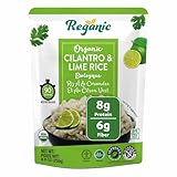 Reganic Cilantro & Lime Rice Pouch, USDA Organic, Zesty Global...