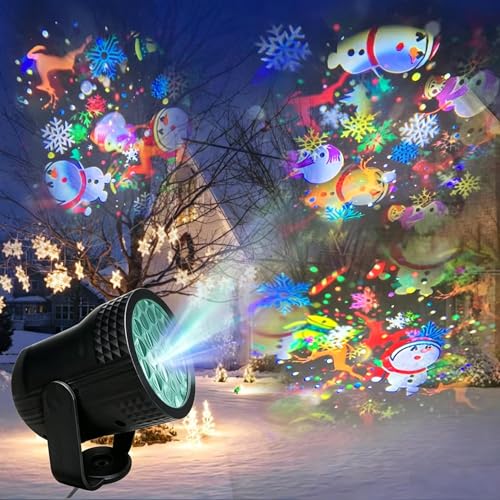 Christmas Projector Light with 20 Patterns Rotating Dynamic Projection