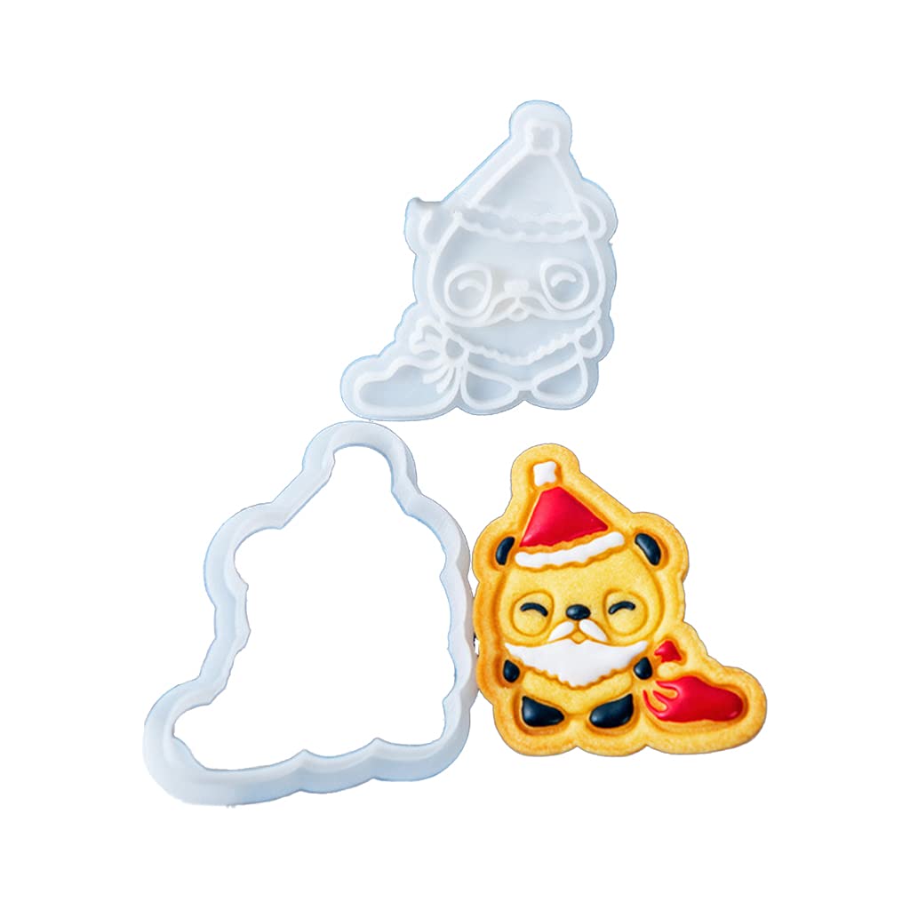 Buxuaaaa Cookie Cookie Stamps for Baking Christmas Series Biscuit Mold Pressing Biscuit Cutter 6 Types Choose Molds