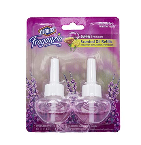 Image of Clorox Fraganzia Plug-In Refill in Spring Scent, 2 Pack | Scented Oil Air Freshener Refills | Easy Way to Make Your Home Smell Beautiful and Neutralize Odors, Spring, 0.7 Fl Oz