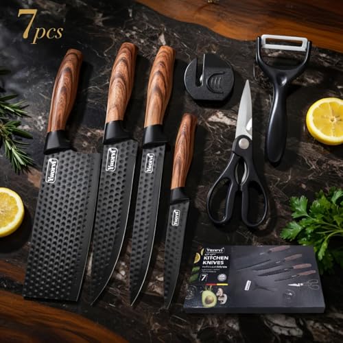 Set Cuchillos Cocina 7 piezas Acero Inox