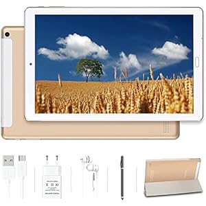 YESTEL Tablet 10 Zoll Android Tablets mit 3 GB RAM +32 GB ROM, WiFi，Bluetooth，5MP + 8MP HD Kamera und 8000 mAh- Gold