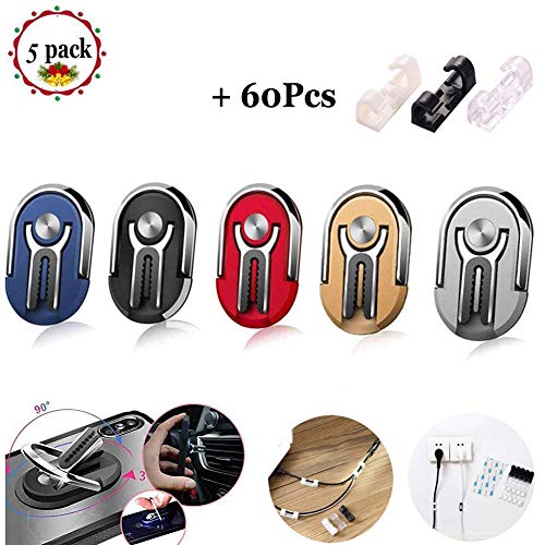 5 Pack Phone Ring Holder Multipurpose Mobile Smartphone Bracket Rotating Ring Holder Rotating