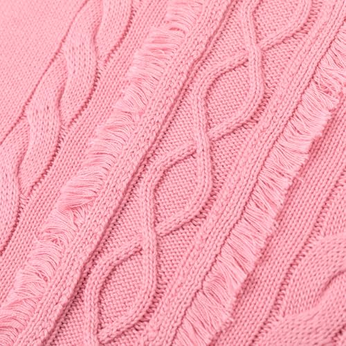Image of Curipeer Girls Pullover Sweaters, Lace-up Long Sleeve Crewneck | Soft Warm Classic Cable Knit, Winter Fall Spring Daily Wear, Little Kids Tween Girl