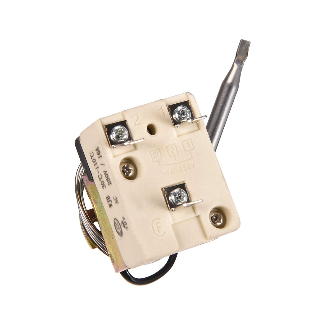 Thermostat Capillaire 1NO 1NC 250V 16A 30-110°C - Sonde 0,7m Pour Four, Réfrigérateur Et Appareils Ménagers