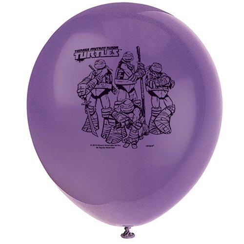 12" Teenage Mutant Ninja Turtles Latex Balloons, 8Ct #TOP3