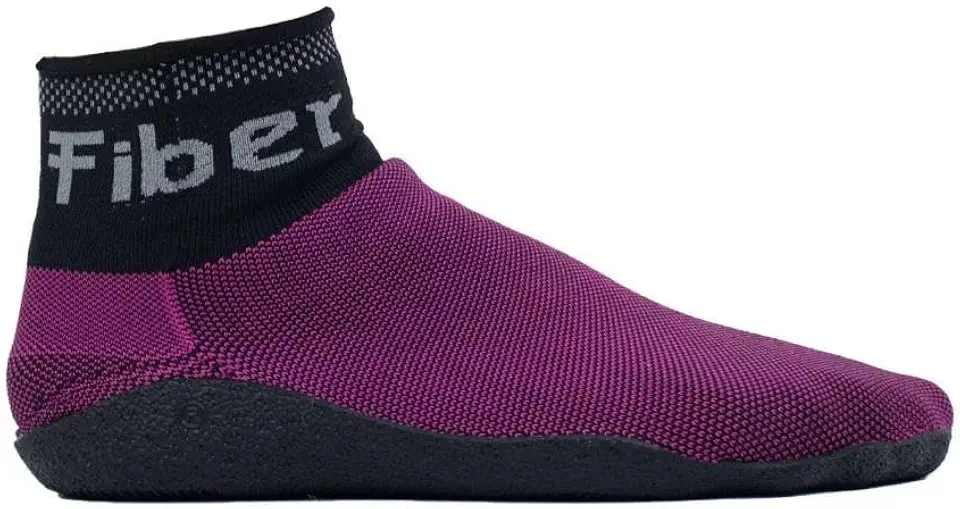 Sapatilha Fiber Training Dark Pink Cano Alto Zero Drop – Academia Treino Funcional Feminino | Knit Sustentável
