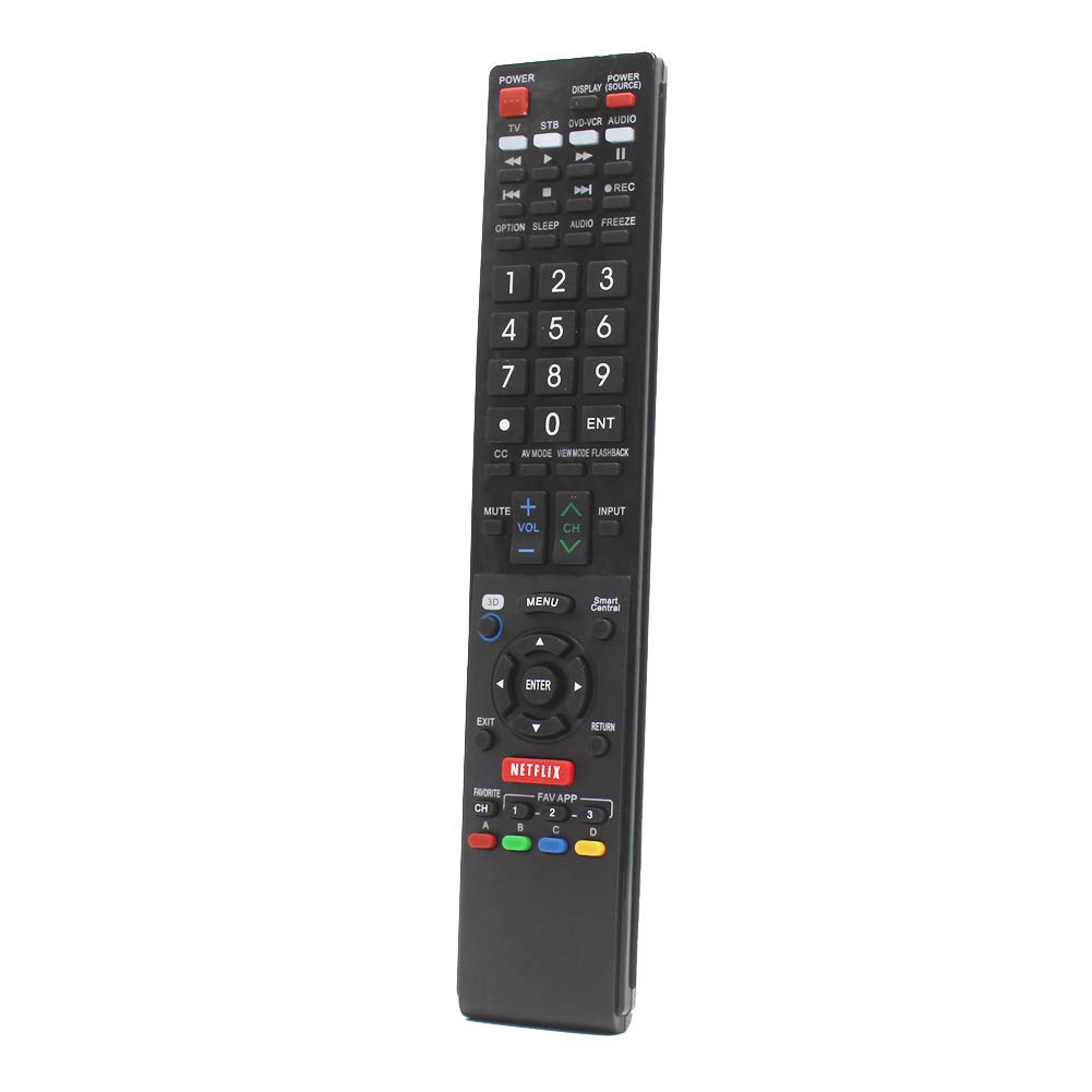 shigyyt Replacement Remote Controller for LC-60LE650U LC-60LE750U LC-70C6500U Sharp Aquos Smart LED 3D HDTV