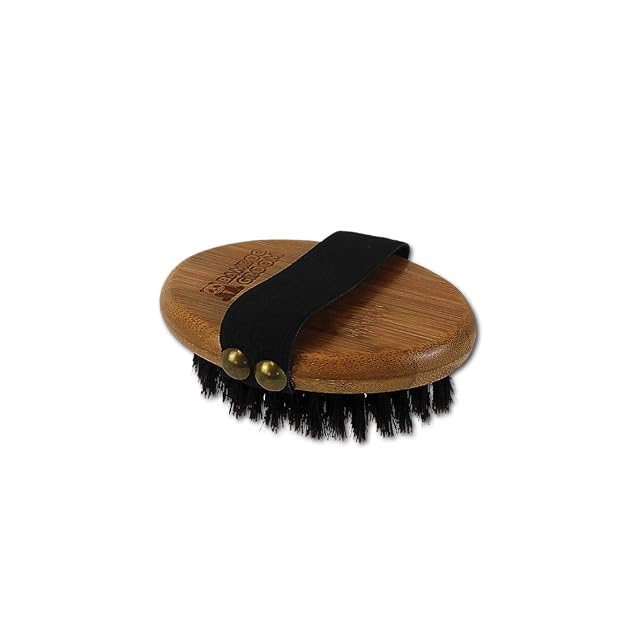 Bamboo Groom Cepillo de palma con cerdas de jabalí para mascotas