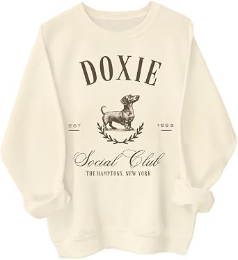 Dachshund Social Club Sweatshirt, Doxie Social Club Sweatshirt, Dachshund Mom Sweatshirt, Unisex Dachshund Sweatshirt