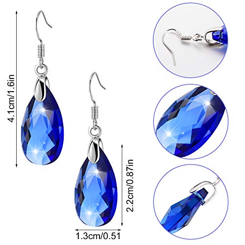 9 Pairs Drop Dangle Earrings for Women Multicolor Crystal Teardrop Dangle Halloween Drop Earring Crystal Jewelry3