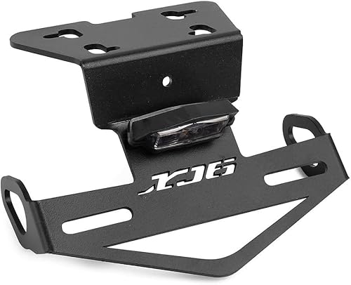 Protector de licencia Soporte de placa de matrícula para Yamaha XJ6/Diversion/F XJ6N XJ6F XJ6S FZ6R 2009-2017 Eliminador de guardabarros ordenado