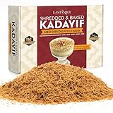 Eastanbul Baked & Shredded Kataifi for Dubai Chocolate, Kadayif Pastry Dough for Milk Pudding, Roasted Katifi Muhallebi Kadaifi Sprinkles Crushed Katafi Topping, Vegan Food, 8.81oz/250g