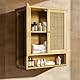 unho Hängeschränke fürs Bad, Badezimmerschrank Wandmontage, Wandschrank mit 2 Türen, Modern Design