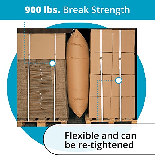 Idl Packaging Standard 3/4" X 2100' Woven Cord Strapping Kit, 900 Lbs Break Strength - Complete Packaging Poly Strapping Solution - Enough Strapping And Seals For 500 Uses Before Refill #TOP4