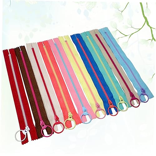 VILLCASE Zíperes Artesanais De Roupas 20 Peças Zíperes De Costura Zíperes De Resina Plástica Anéis M