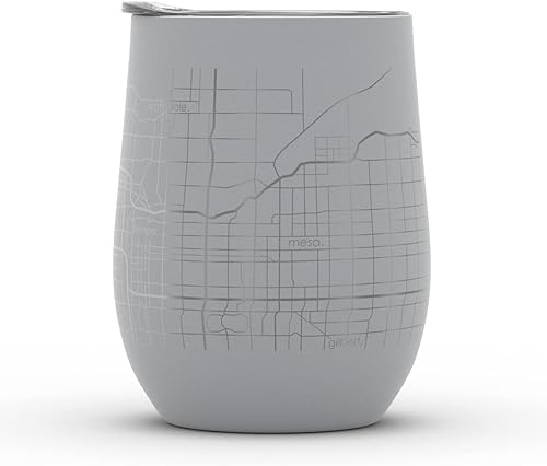 Vista 882 de Well Told Lexington Kentucky Map - Vaso de vino aislado con grabado de mapa de Kentucky, taza de acero inoxidable grabada (12 onzas, verde domingo)