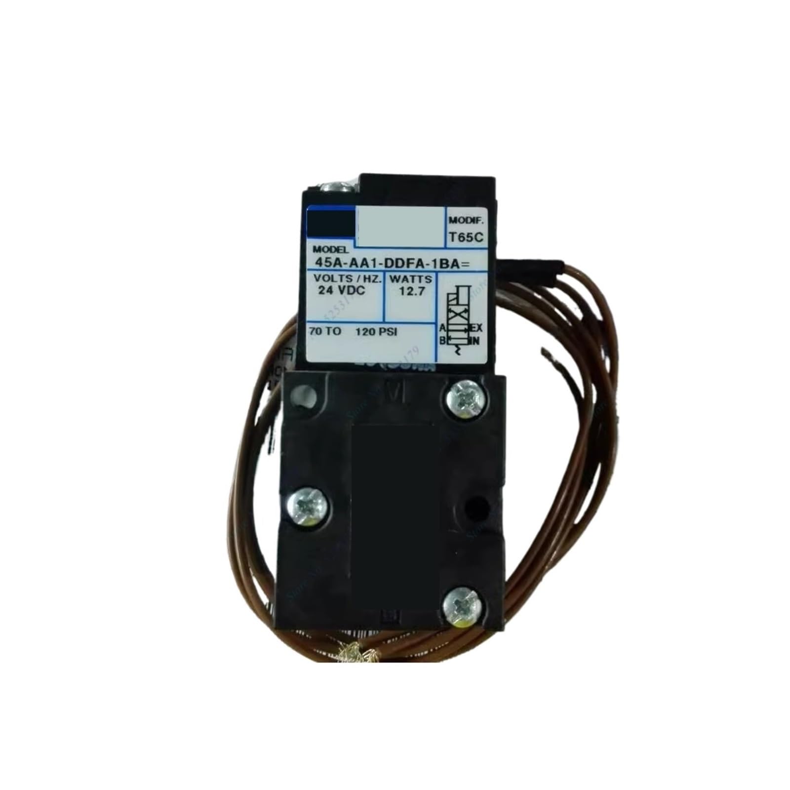 Vanne électromagnétique 45A-AA1-DDFA-1BA T65C pour automatisme de rechange