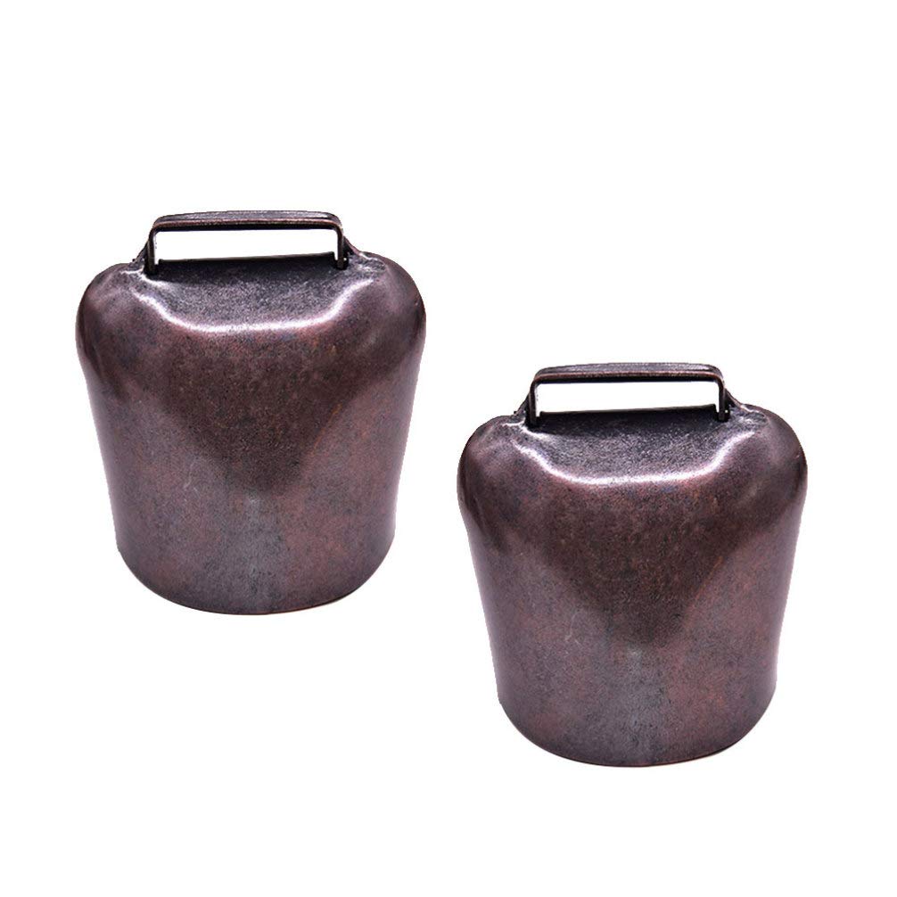 EXCEART Campanacci per Mucche e Pecore 2 Pezzi in Bronzo Portatili