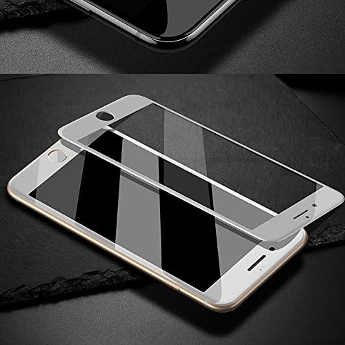 IFLASH iPhone 8, 7 Full Cover Screen Protector, [2 Pack] Full Coverage Tempered Glass Screen Film for Apple iPhone 8, 7 4.7” Inch - Bubble Free/edge-to-edge Screen Protector - White