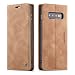 Produktbild QLTYPRI Hülle für Samsung Galaxy S10 Plus, Vintage Dünne Handyhülle mit Kartenfach Geld Slot Ständer PU Ledertasche TPU Bumper Flip Schutzhülle Kompatibel mit Samsung Galaxy S10 Plus - Braun