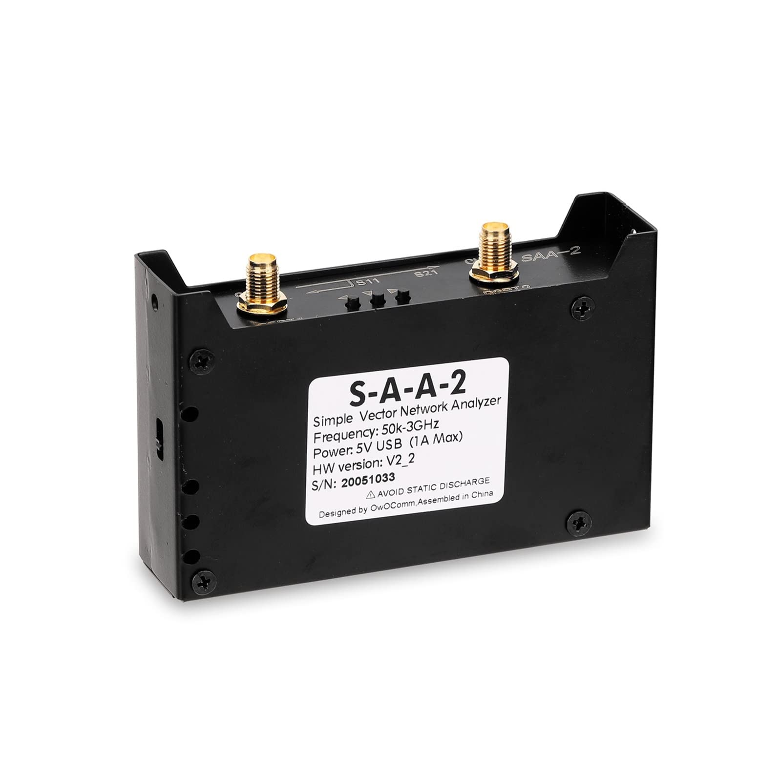 Spektrumanalysatoren 2,8 -Zoll -Bildschirm 3G Vector Network Analyzer S-A-A-2 VNA V2 Antennenanalysator Shortwave HF VHF UHF Messung der S -Parameter, Spannungswellenverhältnis Spannungs-Stehwellenver