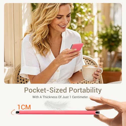 Image of CoBak Magnetic Case for XTEINK X4, Ultra-Lightweight Protective Cover for Xteink X4 E-Reader, Secure Magnetic Attachment(Rose Red)