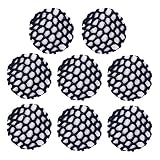  LALAFINA 8Pcs Accesorios Patinaje Redecillas Profesionales para Patinaje de Cubierta Mujeres Niñas Tocado Elástico Ballet Redecillas de Punto Invisible Snood Crochet Hecho a Mano