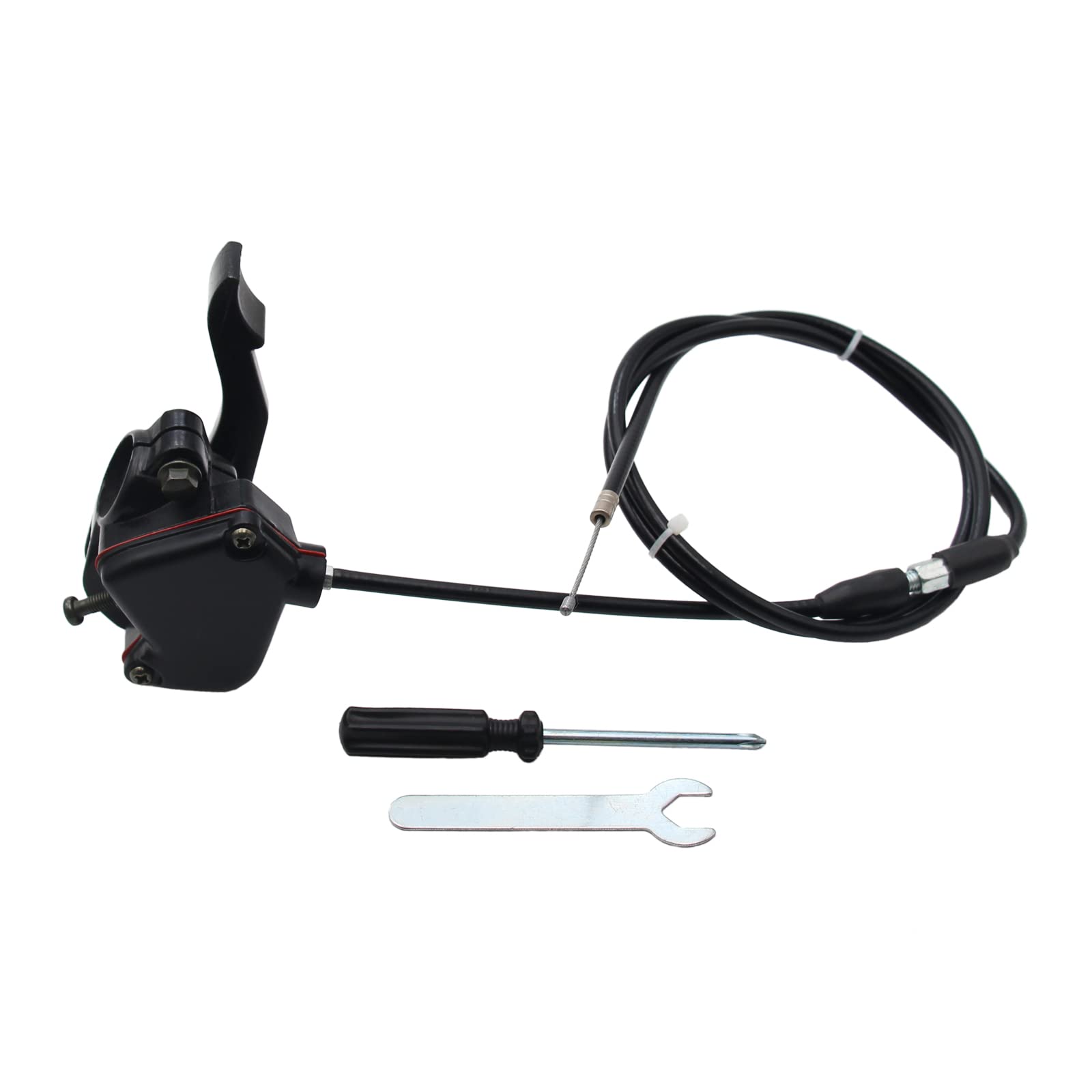 Thumb Throttle Accelerator Brake Lever Cable For 50cc 70cc 90cc 110cc 125cc 150cc 200cc 250cc 300cc ATV Quad Pit bike TaoTao (Lever +Cable +Tools)