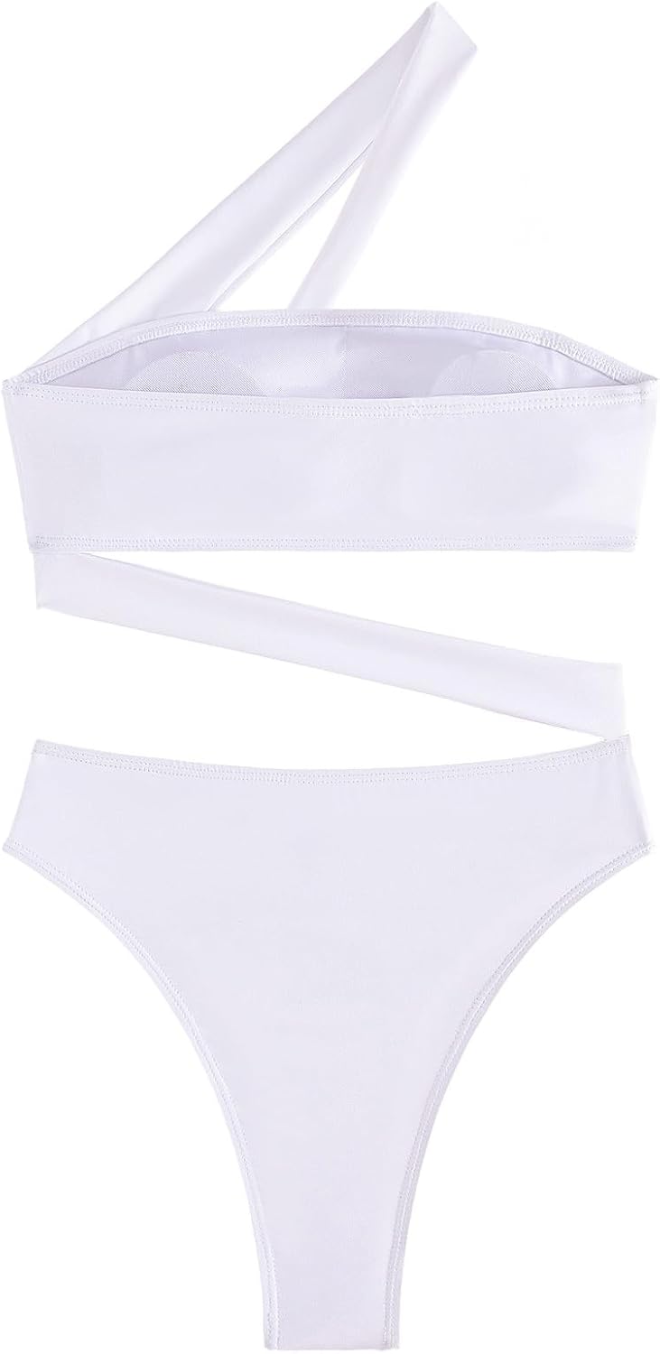 Lilosy Sexy Cutout Tube High Waist Bandeau Bathing One Piecce Swimsuit - Image 3
