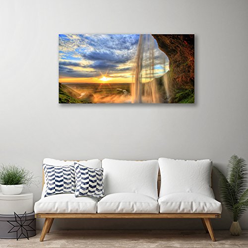Tableau déco mural moderne design cascade : évadez-vous dans la nature
