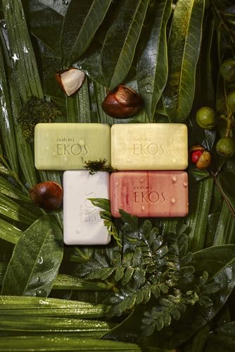 natura - Ekos Ucuuba, Castanha, Andiroba, Maracujá Bar Soap Set (4 Pack) - 1 Exfoliating Bar, 3 Other Bars - Vegetable Oils - Vegan Skin Care - Brazilian Beauty Secrets - Self Care - 3.5oz (100g) - Image 8