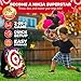 SWOOC Games - Ninja Superstar™ | 2-in-1 Corn Hole Games for Kids | 5-Second Setup | Ninja Toys for Boys | Bean Bag Toss Game for Kids | Cornhole Game Set Outdoor | Outdoor Toys | Throwing Star