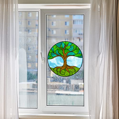 Vinilo decorativo para ventana Tree of Life 12" miniatura 3
