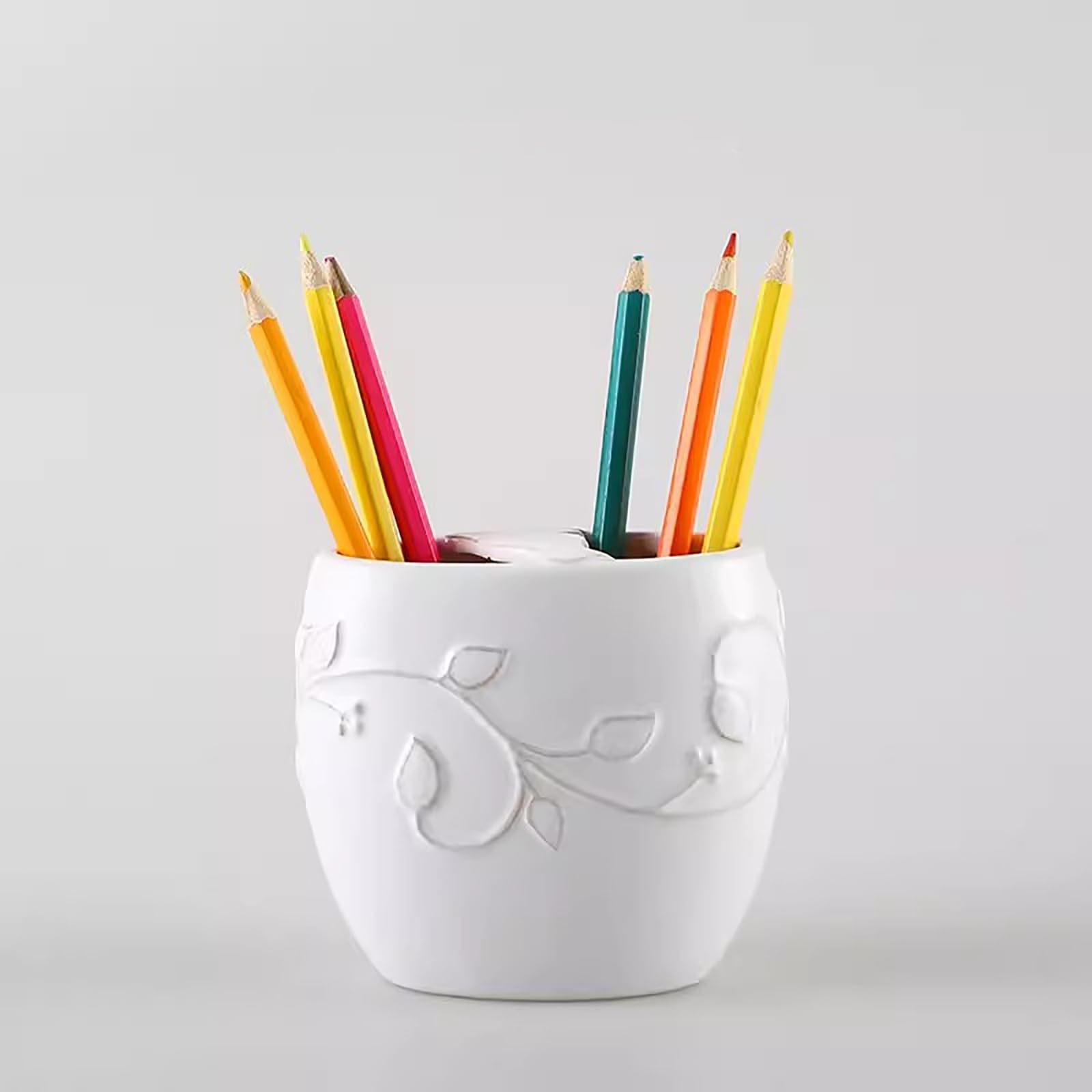 Amazon.co.jp: ペンスタンド ペン立て カメオ陶器ペンホルダー