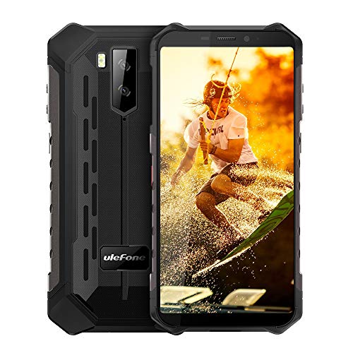 Ulefone Armor X5 (2020), 4G IP68 Impermeable Smartphone, Moviles Resistentes con Modo Submarino, Android 9.0 5.5-Pulgadas, Dual SIM, 3GB 32GB, 5000mAh Batería, Desbloqueo Facial GPS, Negro