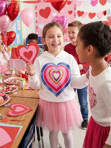 Image of WELAKEN Sweatshirts for Girls Toddler & Kids II Little Girl's Pullover Tops Sweaters & Hoodies