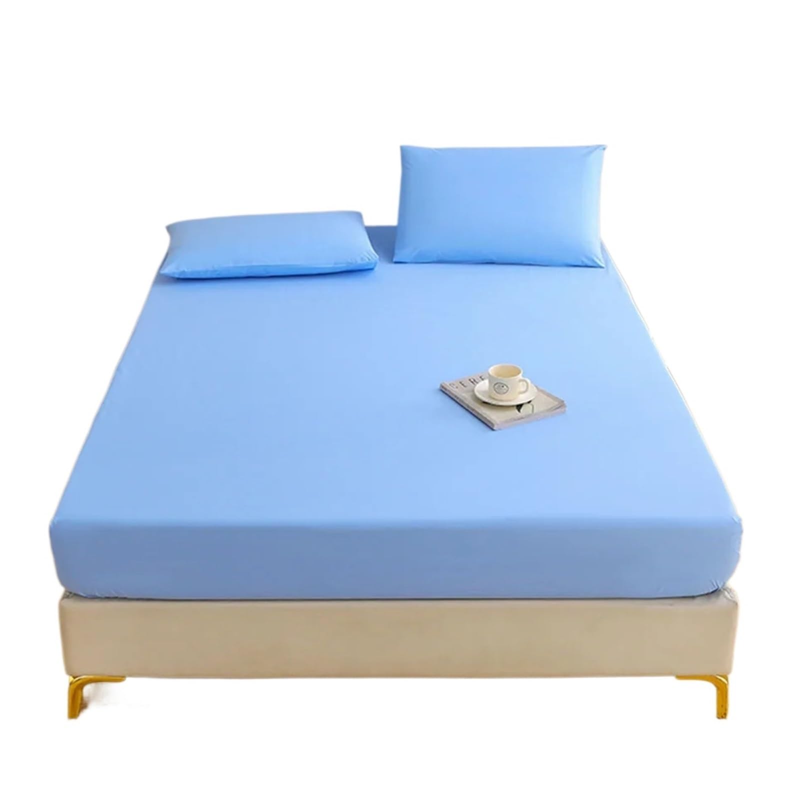 ZIHDKE 1pc Waterproof Quilted Mattress Protector Breathable Cover Fitted Bed Sheet for Tatami(120x200cm)