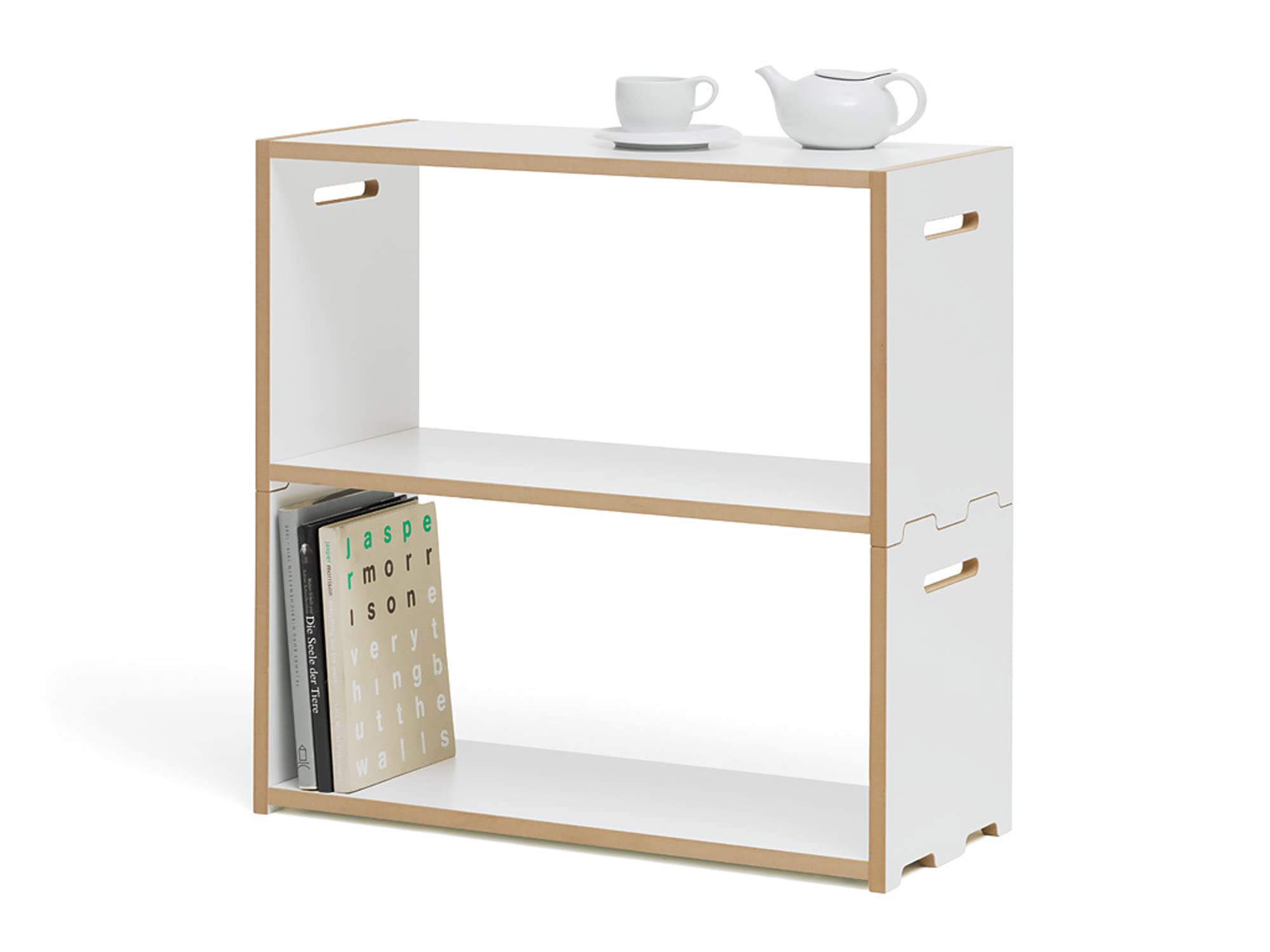 Tojo Hochstapler | modulares Regalsystem Verschiedene Module für Wandregal/Bücherregal/CD Regal | MDF Regal (weiß, Anbaumodul)