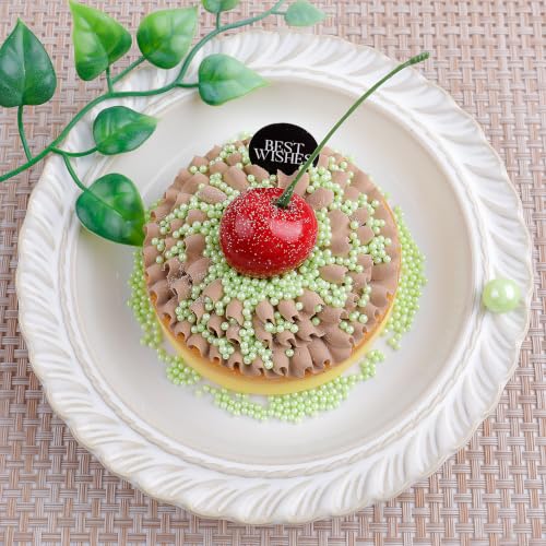 Image of Light Green Pearl Sprinkles for Cake Decorating, 4 Sizes Sugar 130g /4.6oz, Cupcake, Ice Cream, Donuts, Macaron Toppings Supplies (2mm, 4mm, 7mm, 1cm)