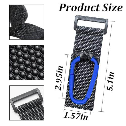 Image of UTV Roll Cage Hooks for Hanging Helmets, Headsets, Goggles, 1.5 inch to 2 inch SXS Roll Bar Mount Hook Hanger Compatible with Polaris, RZR, Can Am(2PCS,Blue)