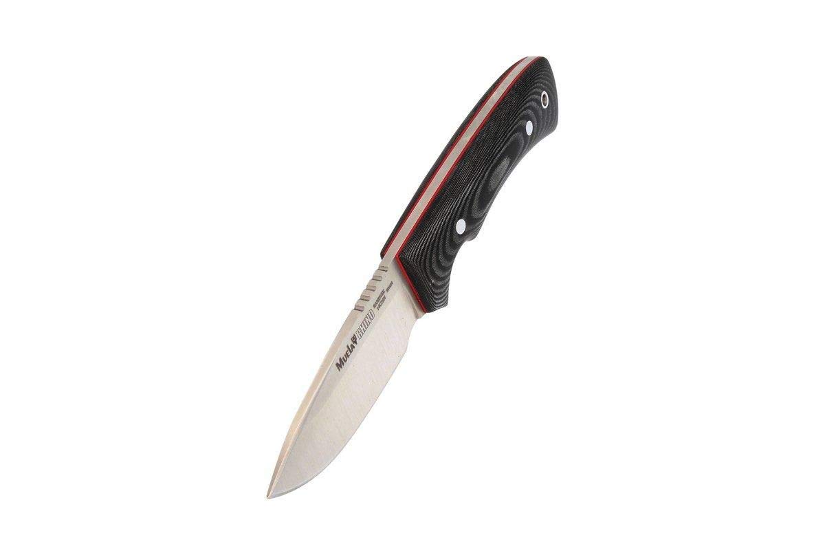 Jagdmesser Muela Rhino Muela Rhino Jagdmesser | Sandvik 14C28N Stahl | Grüner Micarta Griff | Inkl. Ledertasche Pfeffergel Selbstverteidigung