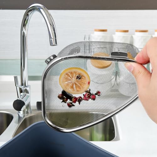Colador Triangular para Fregadero de Acero Inoxidable miniatura 2