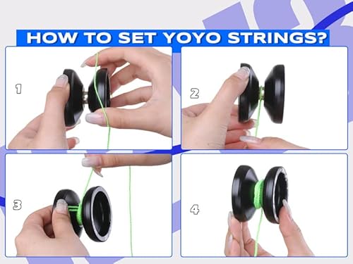 image for MAGICYOYO Responsive Yoyos for Kids Beginners, Pro Yo-yo 2 Pack, Dual 