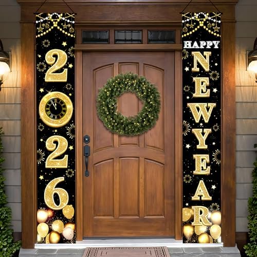 Amazon.com: KatchOn XtraLarge 2026 Happy New Year Banner – 72x12 Inch ...