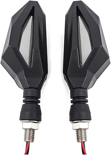 Miniatura 3 de evomosa Universal 0.394 in motocicleta 12 LED luces intermitentes intermitentes luces delanteras traseras indicador