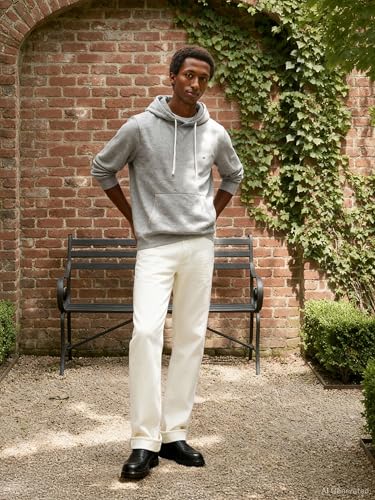 Tommy Hilfiger Sweat à Capuche Homme Essential Fleece Regular Fit, Gris (Medium Grey Heather), L