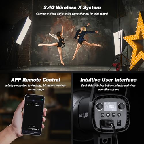 Image of Godox 2PACK SL100Bi Professional COB LED Video Lighting Kit